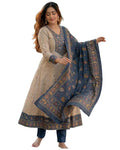 Designer Kurta Sets for Women Viscose Printed | Kurta Pant Dupatta Set