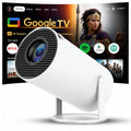Smark Portable Smart Mini Projector, 4K 1080P Full HD Projector Supports Netflix, Prime and YouTube Etc. WiFi 5G, BT-5.0, Cinema Projector 180° Android 11, Compatible with TV Stick/Windows/iOS/Android